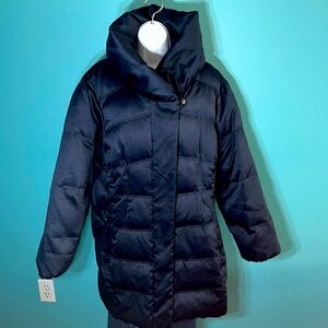Larry Levine Navy Puffer Jacket